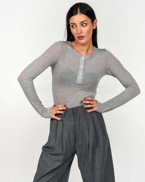 Solo Tre Maglia Girocollo Grigio