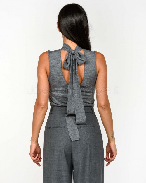 Solo Tre Top Lupetto Lana/Seta Grigio  M3F0090 FU 95S ANTRACITE