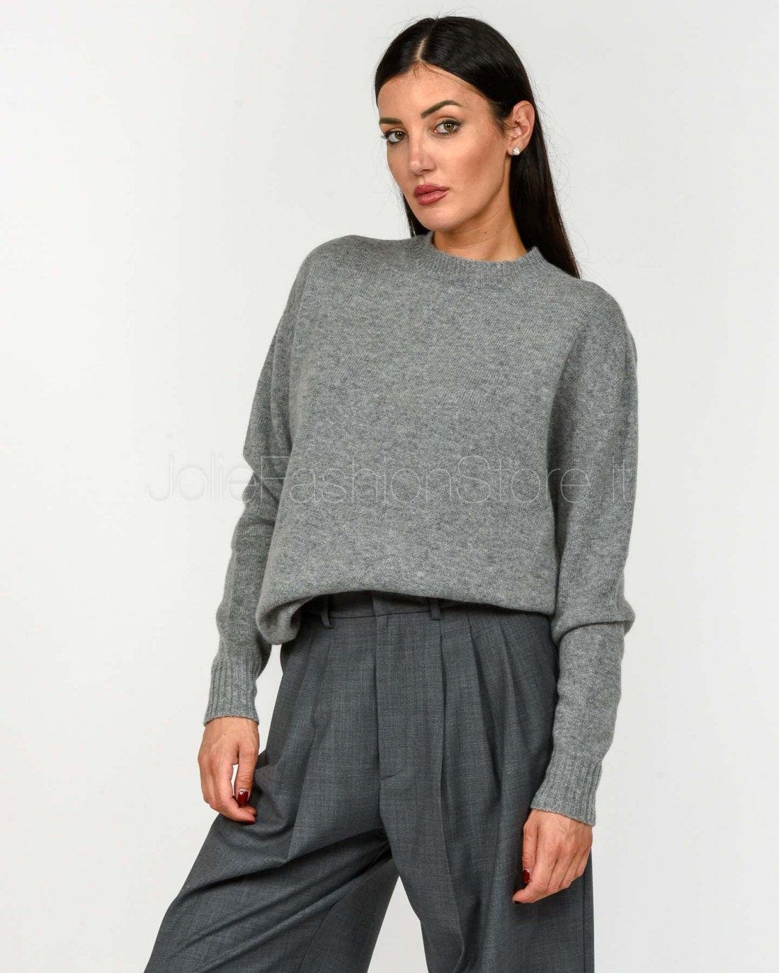 Solo Tre Maglione Lana/Cashmere Grigio