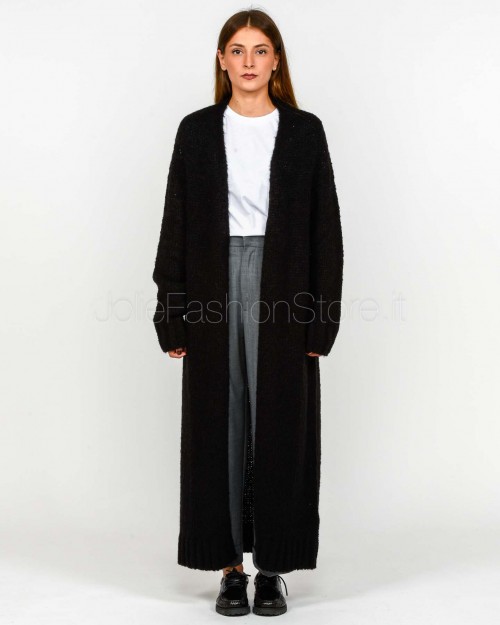 Meimeij Cardigan Lungo Nero  M5IZ90 100