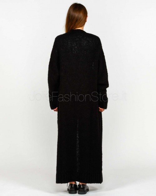 Meimeij Cardigan Lungo Nero  M5IZ90 100