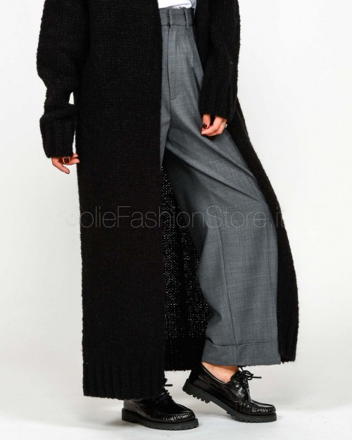 Meimeij Cardigan Lungo Nero  M5IZ90 100