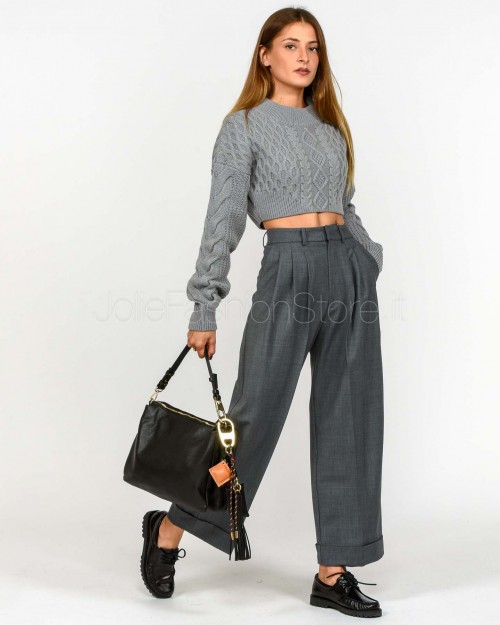 Patrizia Pepe Maglione Crop Mistery Gray  2K0333 K217 S733
