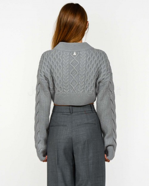 Patrizia Pepe Maglione Crop Mistery Gray  2K0333 K217 S733