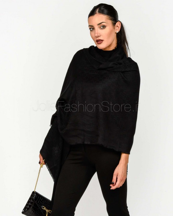 Elisabetta Franchi Sciarpa Nero  SC11F56E2 110