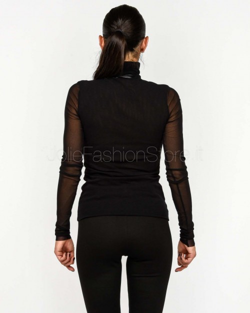 Meimeij Maglia Collo Alto Nero  M5FO11 100
