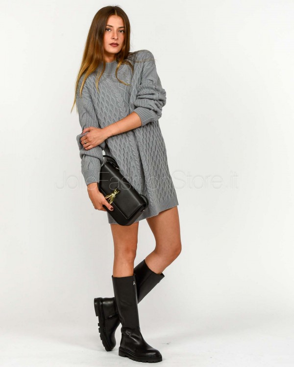 Patrizia Pepe Abito Misto Lana Mistery Gray  2K0334 K217 S733