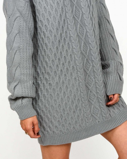 Patrizia Pepe Abito Misto Lana Mistery Gray  2K0334 K217 S733