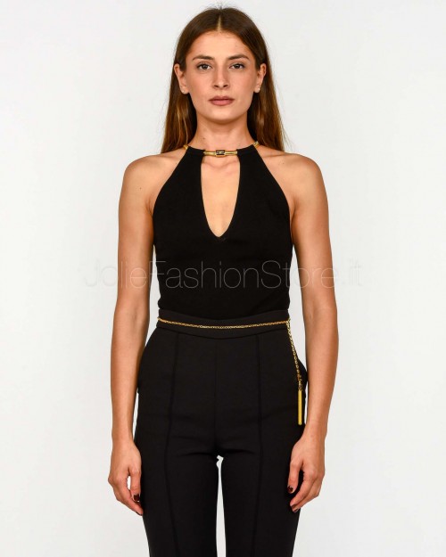 Elisabetta Franchi Top Tricot Nero