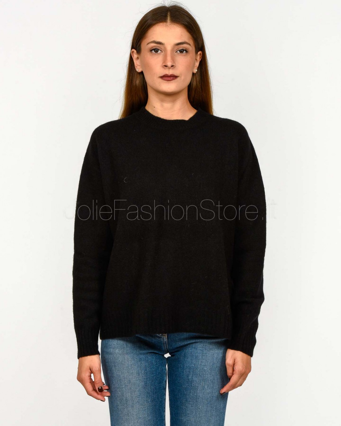 Solo Tre Maglione Lana/Cashmere Nero