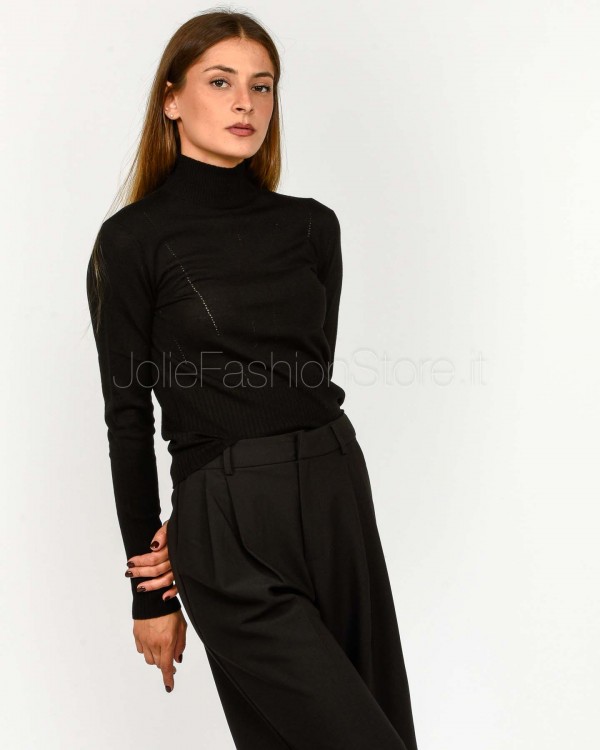 Patrizia Pepe MAGLIA/KNIT Nero  8K0333 KM36 K103