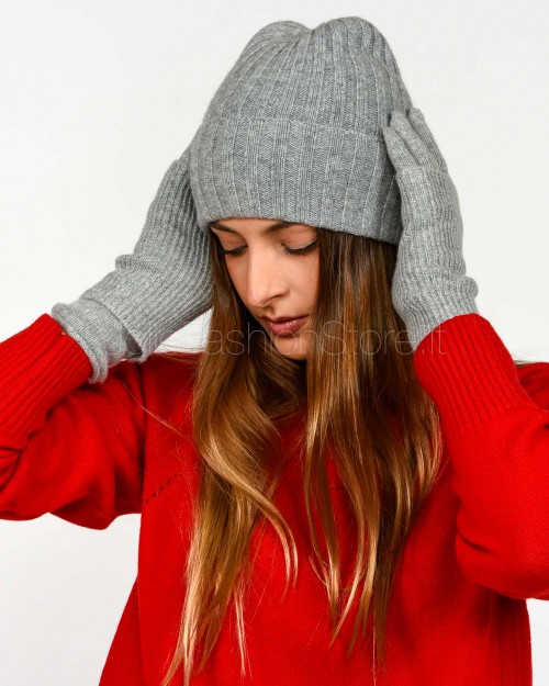 Not Shy Cappello in Cashmere Grigio Modello Dora