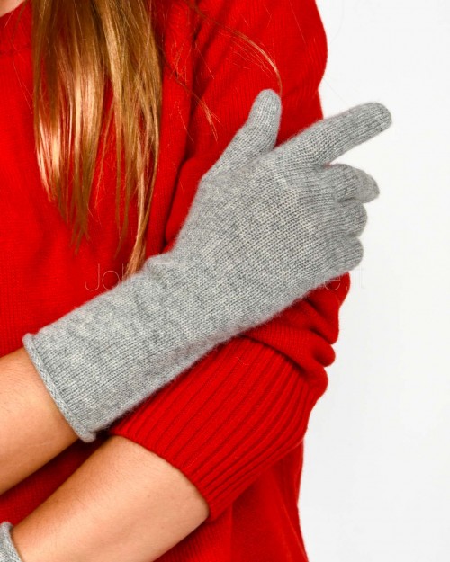 Not Shy Guanti in Cashmere Grigio Modello River  RIVER GRIS CHINE