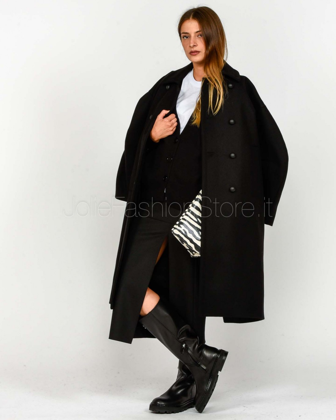 Meimeij Cappotto Nero