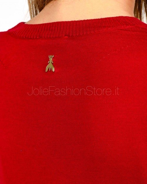Patrizia Pepe Maglia Girocollo In Lana Extreme red  8K0334 KM36 R863