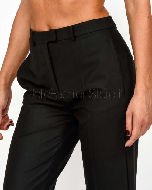 Patrizia Pepe Pantalone a Sigaretta Misto Lana Nero  2P1708 A475 K103