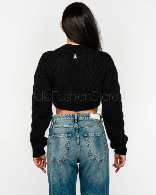 Patrizia Pepe Maglione Crop Nero  2K0333 K217 K103