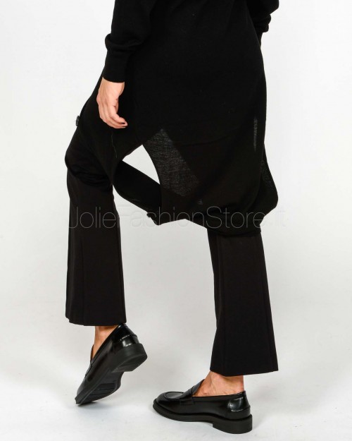 Meimeij Cardigan Doppiopetto Lungo Nero  M5FZ05 100