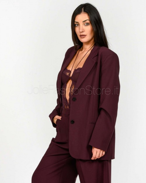 Grace & Mila Giacca Monopetto Bordeaux