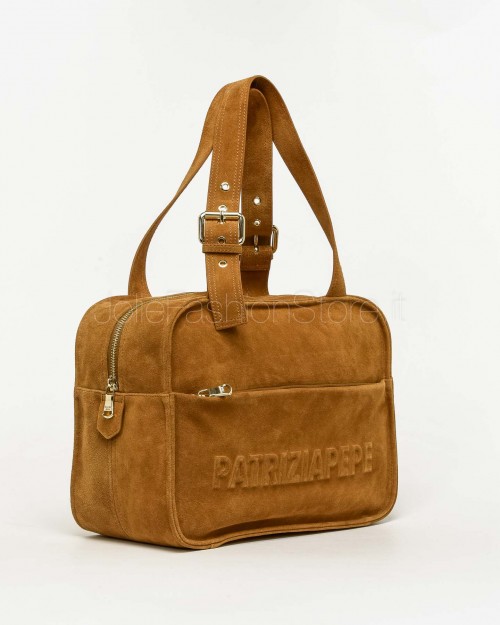 Patrizia Pepe Borsa Shopping (IM)PERFECTION in Suede Natural  2B0125 L152P B768