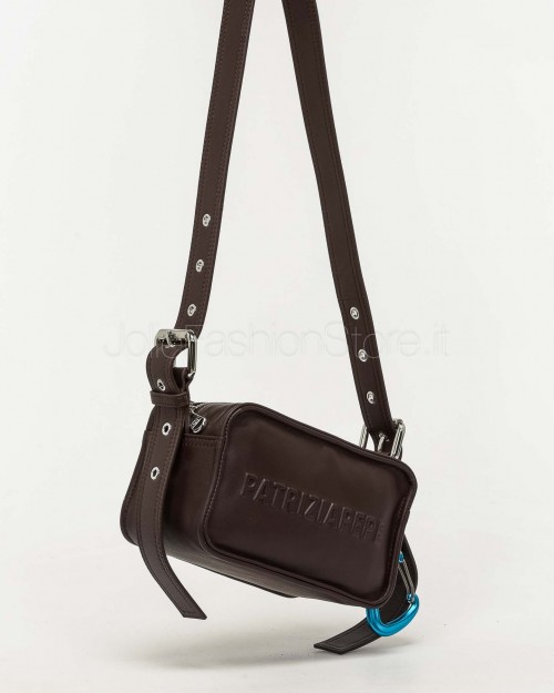 Patrizia Pepe Camera Case (IM)PERFECTION in Pelle Deep Chocolate  2B0153 L113 B856