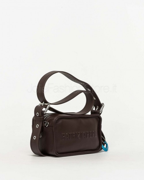 Patrizia Pepe Camera Case (IM)PERFECTION in Pelle Deep Chocolate  2B0153 L113 B856