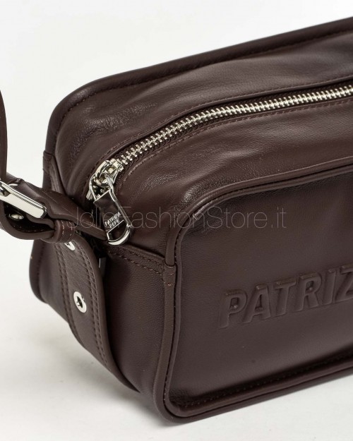 Patrizia Pepe Camera Case (IM)PERFECTION in Pelle Deep Chocolate  2B0153 L113 B856