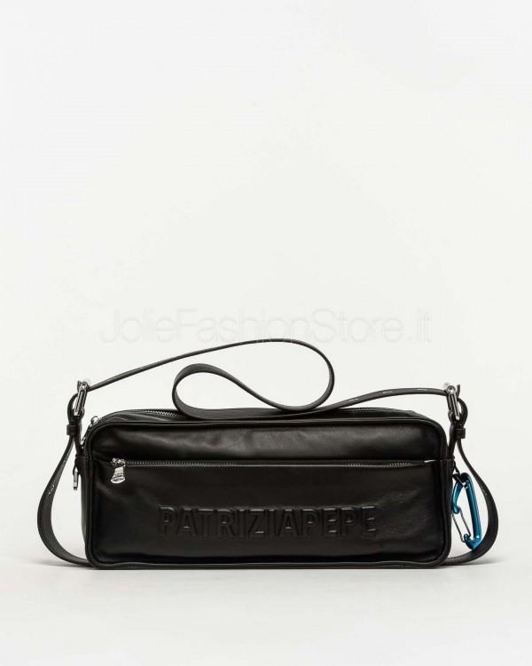 Patrizia Pepe Camera Case Long (IM)PERFECTION in Pelle Nero  2B0148 L113 K103