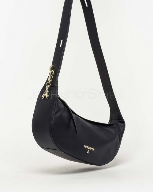 Patrizia Pepe Borsa New Moon Media in Pelle con Tracolla Evening Blue  8B0274 L164 CA67
