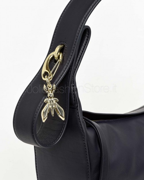 Patrizia Pepe Borsa New Moon Media in Pelle con Tracolla Evening Blue  8B0274 L164 CA67