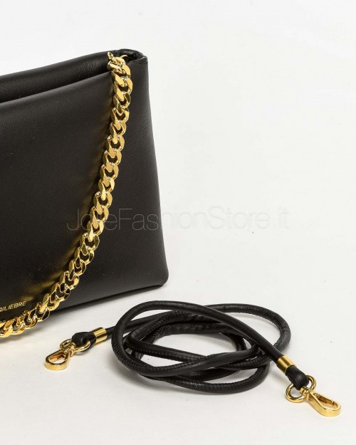 Mouliebre Borsa In Pelle Nero Modello Carlottina  CARLOTTINA NERA