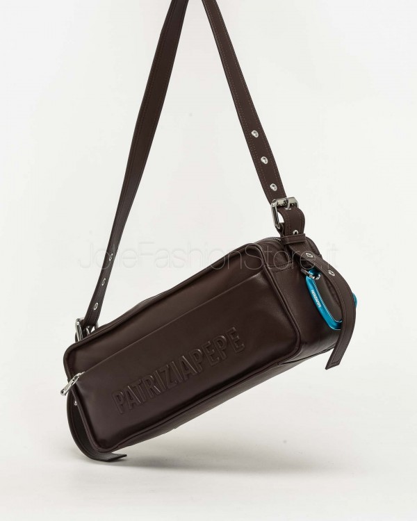 Patrizia Pepe Camera Case Long (IM)PERFECTION in Pelle Deep Chocolate  2B0148 L113 B856