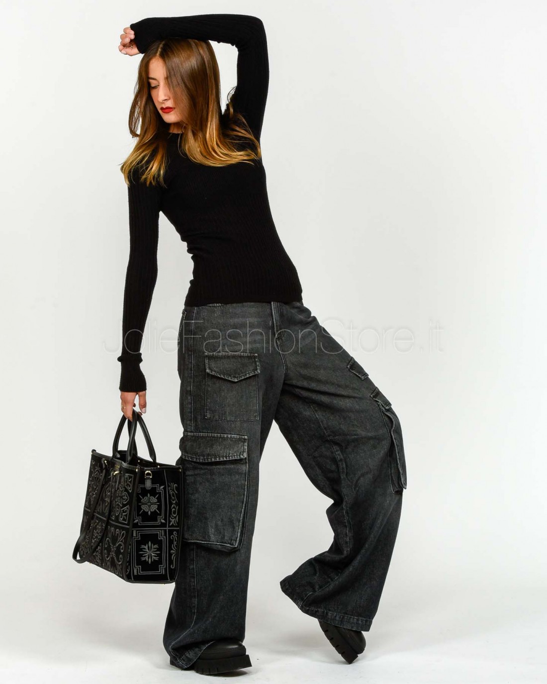 God Save Denim Jeans Tasconato Black...