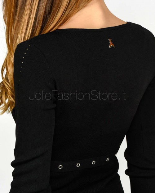 Patrizia Pepe Maglia Con Cinturino Nero  8K0309 K274 K103