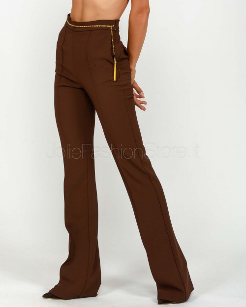 Elisabetta Franchi Pantalone Coffee