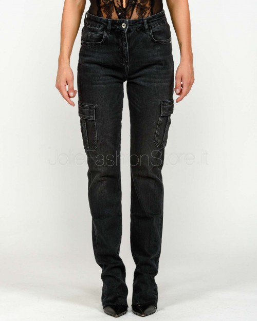 Patrizia Pepe Jeans Slim Tasconati Used Black Wash  2P1735 D112 K380