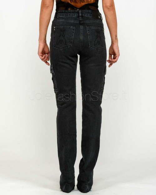 Patrizia Pepe Jeans Slim Tasconati Used Black Wash  2P1735 D112 K380