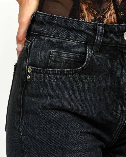 Patrizia Pepe Jeans Slim Tasconati Used Black Wash  2P1735 D112 K380