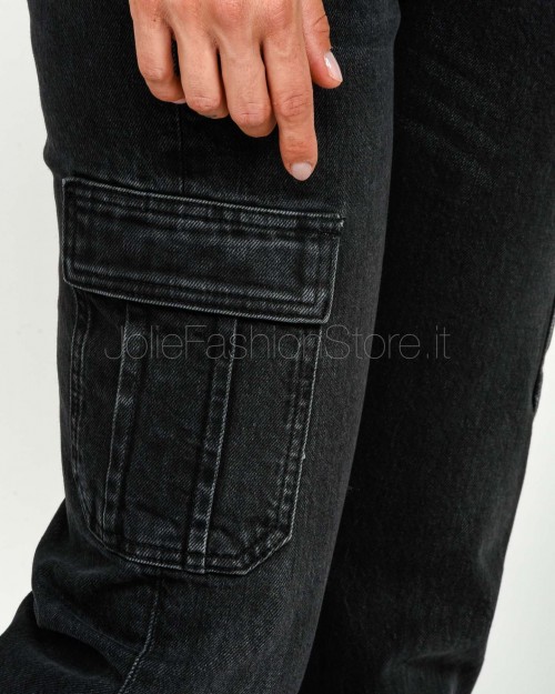 Patrizia Pepe Jeans Slim Tasconati Used Black Wash  2P1735 D112 K380