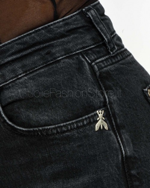 Patrizia Pepe Jeans Slim Tasconati Used Black Wash  2P1735 D112 K380