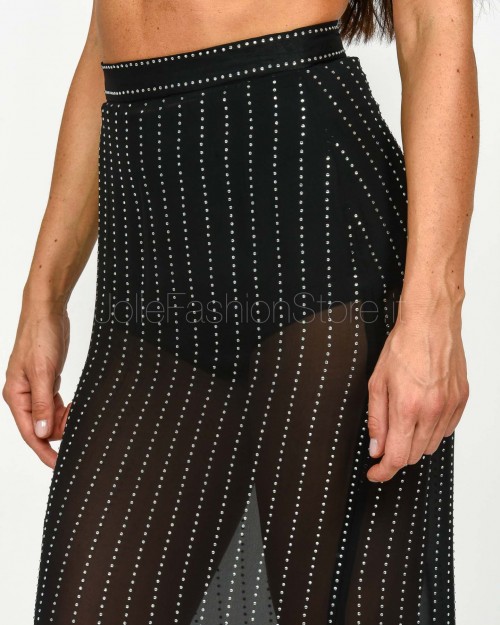 Actualee Gonna Lunga Strass All Over Nero  15143 NERO