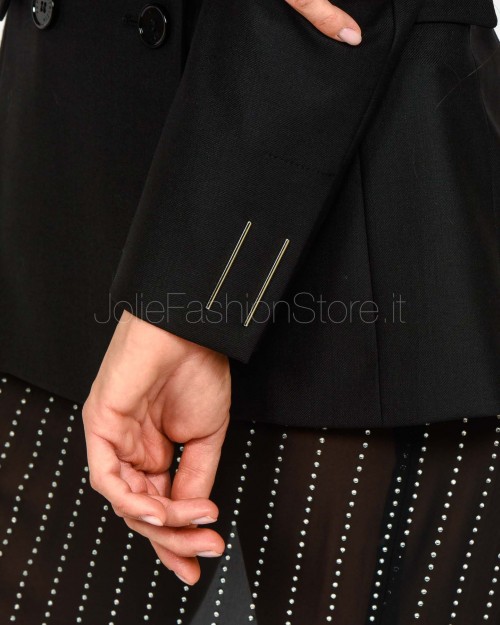 Patrizia Pepe Giacca "ESSENTIAL" Doppiopetto Nero  2S1538 A475 K103