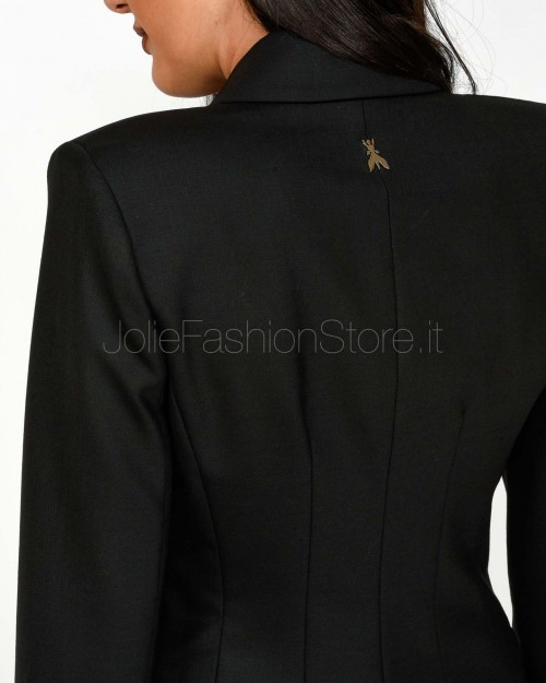 Patrizia Pepe Giacca "ESSENTIAL" Doppiopetto Nero  2S1538 A475 K103