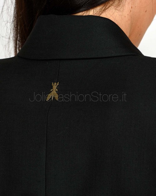 Patrizia Pepe Giacca "ESSENTIAL" Doppiopetto Nero  2S1538 A475 K103