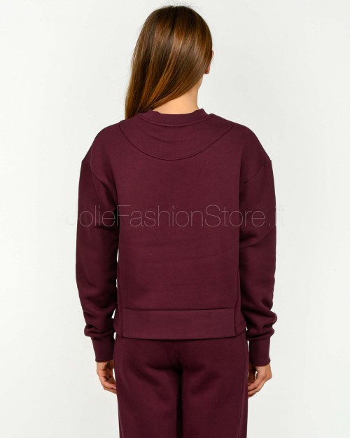 Patrizia Pepe Felpa Racing con Logo Purple Red  2M4494 J079 M536