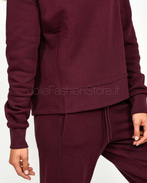 Patrizia Pepe Felpa Racing con Logo Purple Red  2M4494 J079 M536