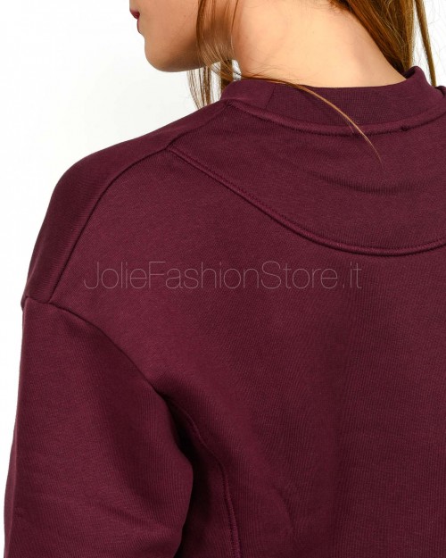 Patrizia Pepe Felpa Racing con Logo Purple Red  2M4494 J079 M536