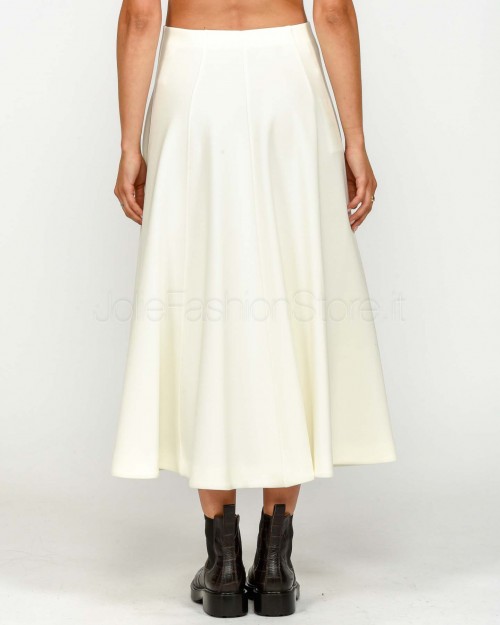 Meimeij Gonna Midi Off White  M5ID04 791