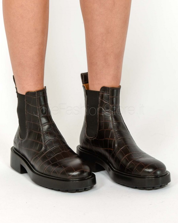 Copenhagen Stivaletto Stampa Croco Marrone  CPH444 BRO