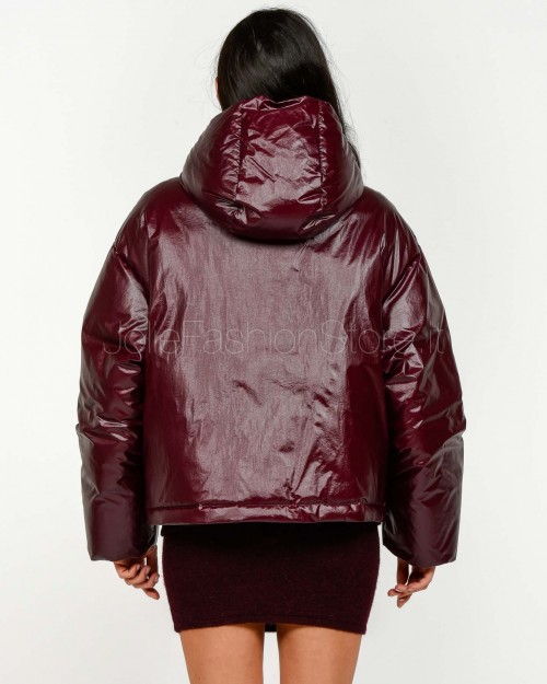 Patrizia Pepe Purple Red Oversized Down Jacket  2O0183 A650 M536